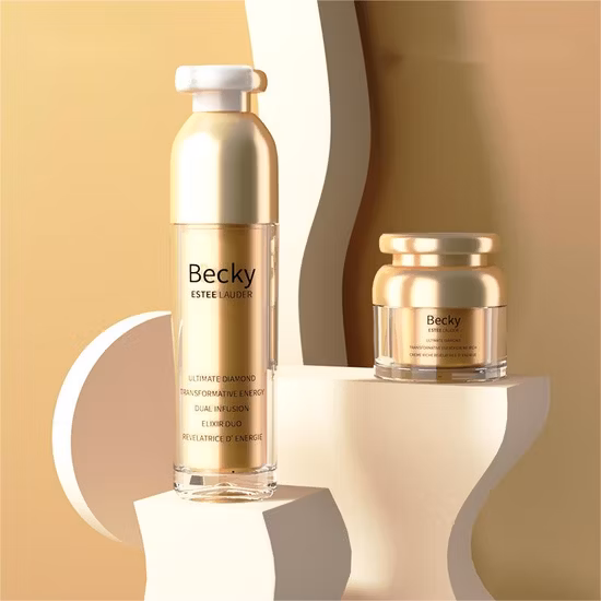 パーソナルケア用シルバードーム付き30ml/50ml/100mlアクリルクリームボトル